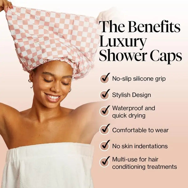 Stylish Waterproof Shower Caps